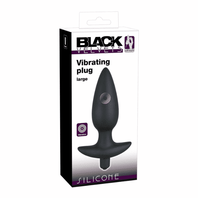 Black Velvets - Vibrerende Buttplug Large