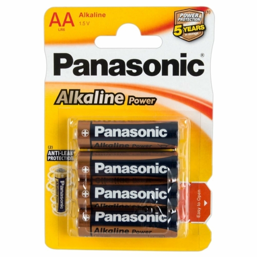 Panasonic Alkaline 4 x AA Batterier