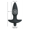 Black Velvets - Vibrerende Buttplug Medium