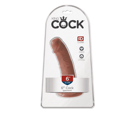 King Cock - Tan Realistisk Dildo 15 cm