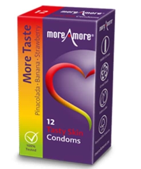 MoreAmore - Tasty Skin Kondomer 12stk