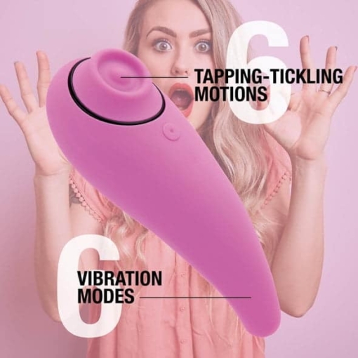 FeelzToys - FemmeGasm Tapping & Tickling Vibrator Rosa