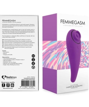 FeelzToys - FemmeGasm Tapping & Tickling Vibrator Lilla