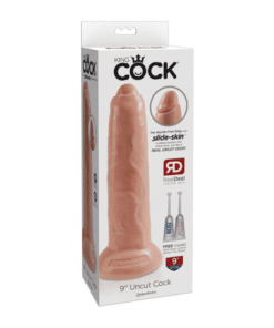 King Cock - Uncut Dildo Med Forhud 23cm