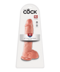 King Cock - Realistisk dildo med testikler 25cm