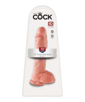 King Cock - Realistisk dildo med testikler 25cm
