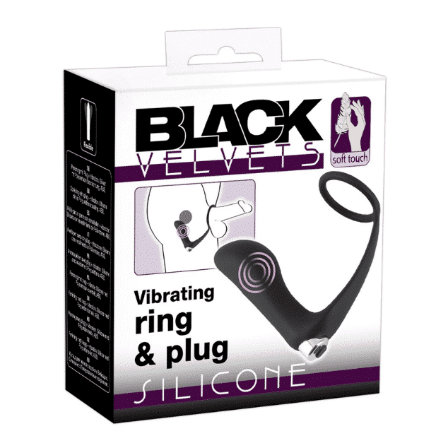 Black Velvets - Vibrating Ring & Plug