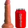 King Cock Elite - Tan Vibrerende Dual Density Silikondildo 15cm