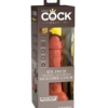 King Cock Elite - Tan Vibrerende Dual Density Silikondildo 15cm