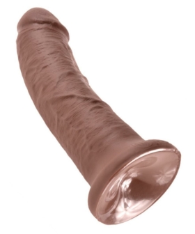 King Cock - Mørkebrun Realistisk dildo 20cm
