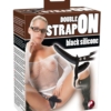 You2Toys - Double Strap-on Black Silicone