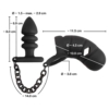 Black Velvets - Kyskhetsbur med Buttplug