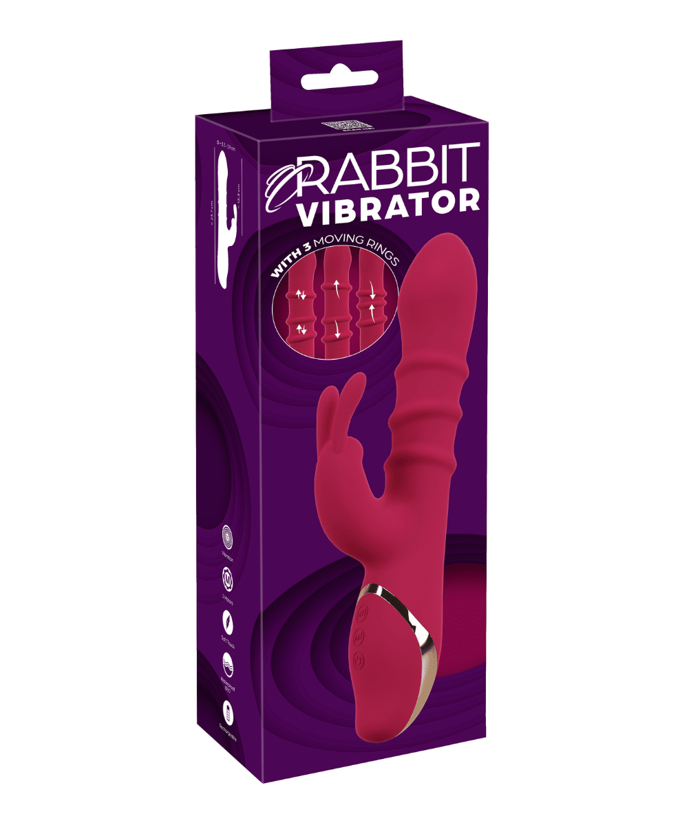 You2Toys Rabbitvibrator med Vibrerende Ringer