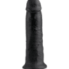 King Cock - Svart Realistisk dildo 25cm. Ultra-realistisk dildo som virkelig gir deg følelsen av å bli fylt opp, enten vaginalt eller analt.