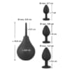 Black Velvets Anal Kit – 4-delt Nytelsespakke for Bakdøren