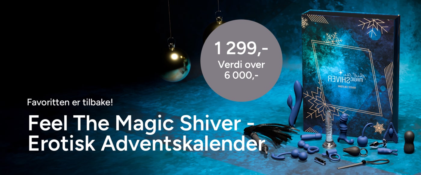 Erotisk Adventskalender 2025 - Feel The Magic Shiver. 1 299,- (verdi over 6000 kr).